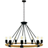 Lampa Wisząca Sufitowa ROPE Arthur 8xE27 SZNUR LOFT Vintage- GOLDLUX (Polux)