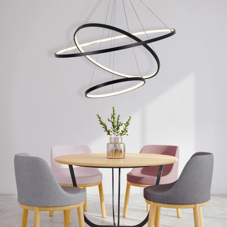 Lampa Wisząca Zwis 60W 8000lm 4000K Neutralna 120° Czarna LEA Sanico Goldlux