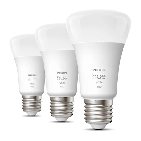 3PAK Żarówka LED E27 A60 9W 2700K Ciepła PHILIPS HUE White Bluetooth Zigbee