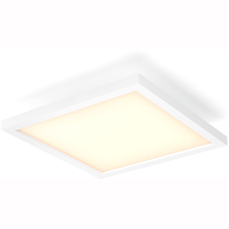 Panel LED Natynkowy Lampa Sufitowa Aurelle Biała 19W CCT 30cm PHILIPS HUE Bluetooth + Przełącznik Dimmer Switch