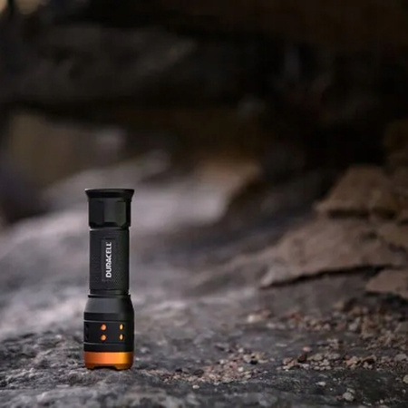 Latarka Aluminiowa LED Ręczna Taktyczna Bateryjna 3xAAA 350lm 3 Tryby DURACELL