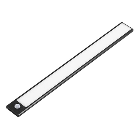 Lampka Podszafkowa LED Listwa Meblowa 2W 4500K 30cm z Czujnikiem Ruchu Czarna