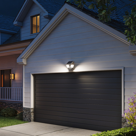 Lampa Solarna Naświetlacz Solarny 24.5W 4000lm 5000K Neutralna IP65 Biały z Czujnikiem Ruchu UltraEfficient Zyren Philips