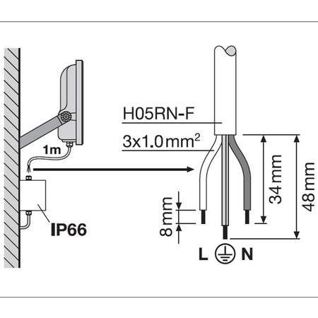 Naświetlacz LED Reflektor Zewnętrzny Lampa 69W 10000lm 4000K IP66 Biały Floodlight Ledvance