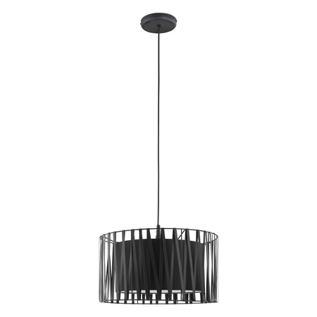 Lampa Sufitowa Wisząca HARMONY BLACK Zwis Abażur Czarna Elegancka E27 1654 TK Lighting