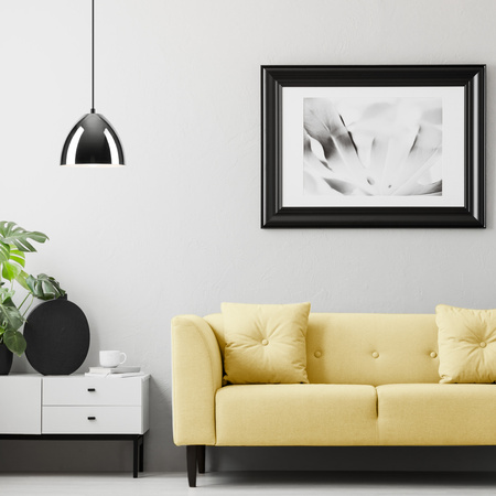 Lampa Wisząca Sufitowa MIA E27 Czarna Chrom LM-1.130 Lamkur