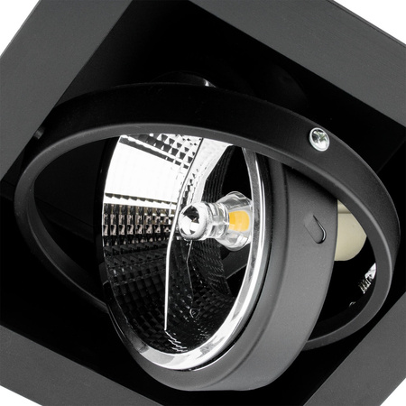 Oprawa Podtynkowa Halogenowa Ruchoma GU10 ES111 Kwadratowa Czarna