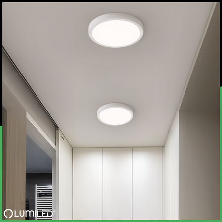 Oprawa Natynkowa Lampa LED Sufitowa 12W Okrągła 4000K GLOW Biała LUMILED