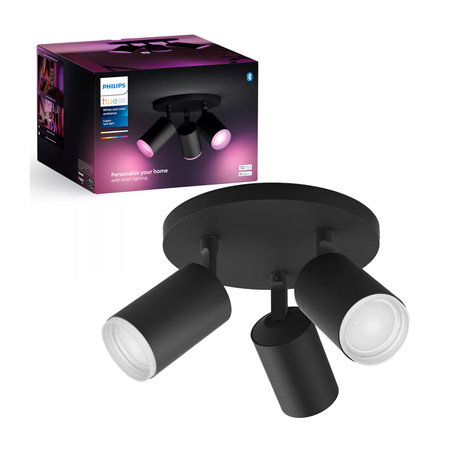 Philips HUE White and Color Ambiance Lampa Fugato 3x4,2W Bluetooth Zigbee 