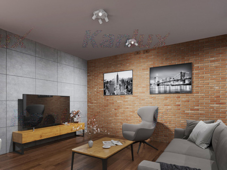 Oprawa lampa sufitowa LAURIN 4xGU10 biała Kanlux