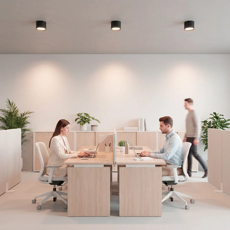 Oprawa HALOGENOWA Natynkowa SUNLA Tuba Gx53 LED Spot Kinkiet Sufitowa Walec Czarno - Złoty LUMILED