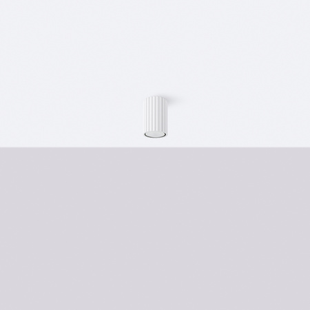 Lampa Sufitowa Oprawa Natynkowa Tuba Spot 1x GU10 Biała Karbon Deep Space SL.1530 Sollux