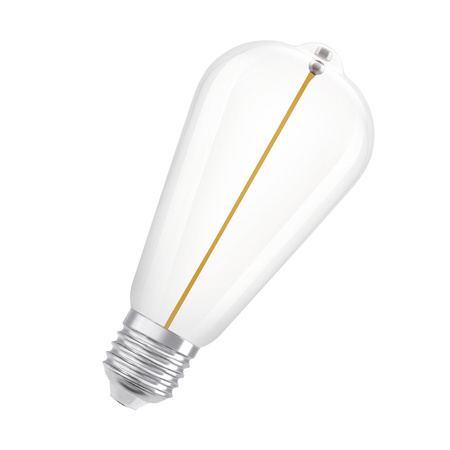Żarówka LED Dekoracyjna ST64 Kula E27 2.2W = 16W 150lm 2700K Ciepła 320° Filament Vintage 1906 Osram