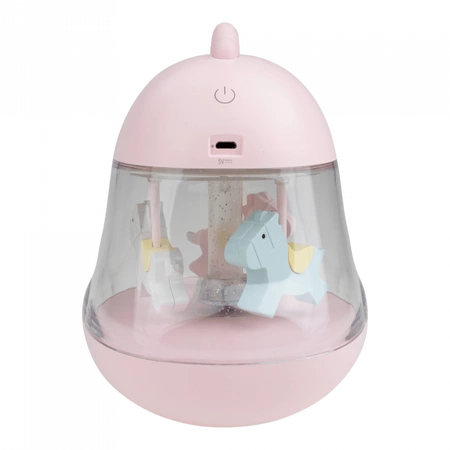 Lampka Nocna Dziecięca LED 5W 3000K Ciepła + Wielokolorowa RGB Akumulatorowa 1200mAh Różowa POZYTYWKA MARY'S