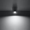 Lampa Sufitowa Oprawa Natynkowa SPOT TUBA GU10 Cylindryczna Antracyt Nowoczesna Orbis Sollux