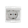 Gniazdo Sieciowe 16A Uziemienie IP44 Kwadratowe Srebrne LOGI Kanlux