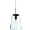 Lampa Sufitowa Wisząca E27 Czarna Nowoczesna PEAR M 7798 Nowodvorski