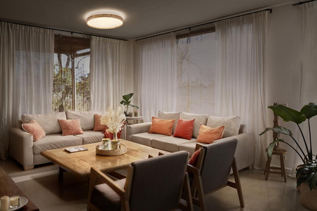 Plafon LED Lampa Sufitowa Natynkowa 16W 1000lm 3000K Ciepła Ściemnialna Brązowy 29cm Orbis Ledvance