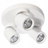 Lampa Sufitowa Ścienna TIMO Kinkiet Reflektor Oprawa Halogenowa Ruchoma 3xGU10 Biały Okrągły LVT