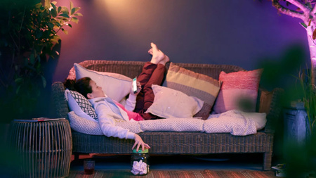 Kinkiet Ogrodowy LED Lampa Zewnętrzna Elewacyjna 15.8W 1180lm IP44 White and Color Ambiance RGB + TW Czarna Inteligentna SMART Zigbee Bluetooth Appear Philips HUE