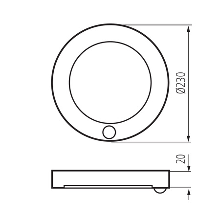 Oprawa Natynkowa Downlight LED 17W 1800lm CCT 120° Okrągła Biała ERGA Kanlux