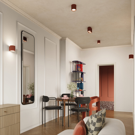 Oprawa Natynkowa 2x GU10 Aluminiowa Ochra czerwona Aura Deep Space SL.1800 Sollux