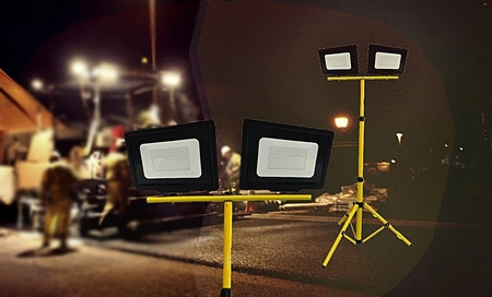 Naświetlacz LED KOBI 2x50W 4000lm 6000K IP65 na Statywie GOLDLUX (Polux)