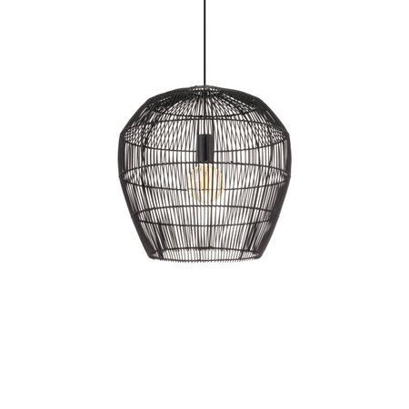 Lampa Sufitowa Wisząca E27 Czarna Skandynawska HAITI S 11166 Nowodvorski