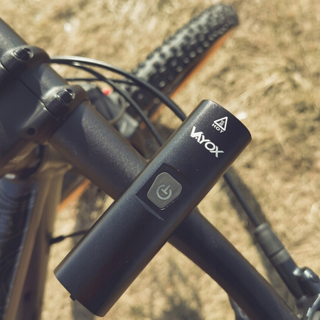 Latarka Lampka Przednia Rowerowa LED USB-C Uchwyt Światło 6 Trybów 1300lm IPX6 VAYOX