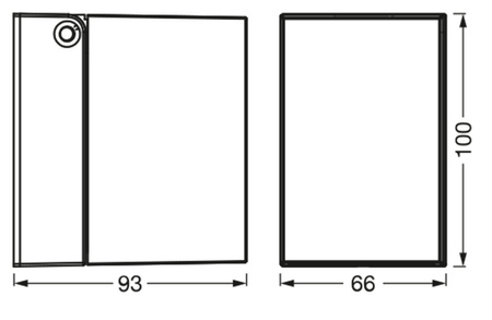 Lampa Ogrodowa Zewnętrzna Kinkiet Elewacyjny LED GU10 IP44 IK04 Srebrny Endura Ledvance