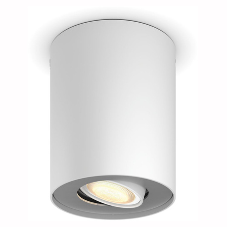 Oprawa Sufitowa Natynkowa LED Spot Pillar Biały 4.2W CCT PHILIPS HUE Bluetooth Zigbee + Przełącznik Dimmer Switch
