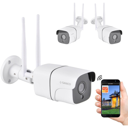 Kamera Zewnętrzna COSMO Z2 IP65 Full HD 2Mpx Tuya SMART WIFI GOLDLUX (Polux) PIR