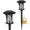 Lampa Solarna Ogrodowa LED BOLTON Wbijana 4000K 1,6W IP44 43cm Czujnik Zmierzchu