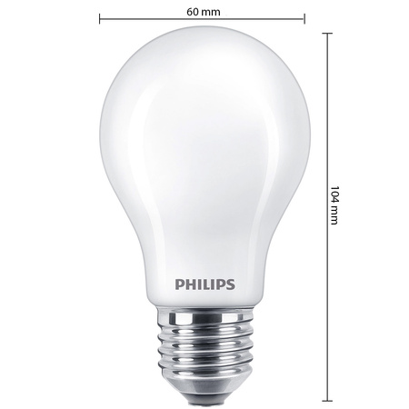 Żarówka LED E27 A60 8.5W = 75W 1055lm 2700K Ciepła FILAMENT LED Classic Philips