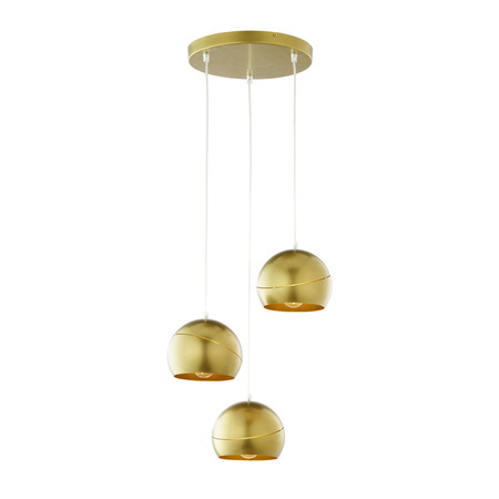 Lampa Sufitowa Wisząca YODA GOLD ORBIT Żyrandol Złota Klasyczna 3xE27 3448 TK Lighting