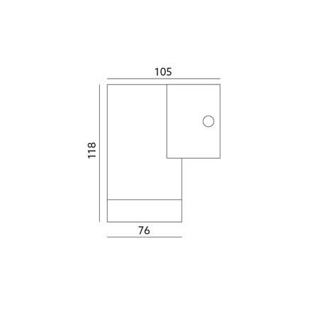 Lampa Ogrodowa Kinkiet Elewacyjny Zewnętrzny GU10 IP44 Chrom Quazar Kobi