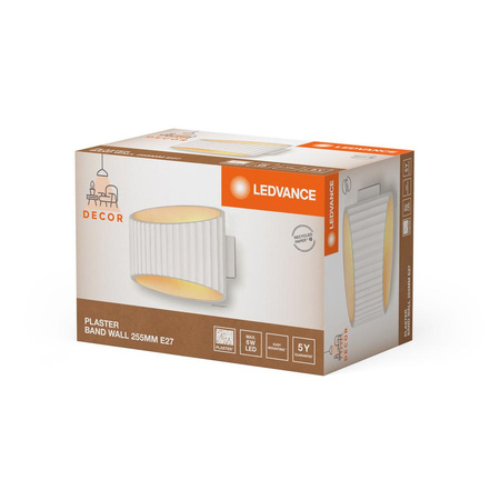 Lampa Ścienna Dekoracyjna Kinkiet Oprawa Natynkowa E27 Biały Decor Ledvance