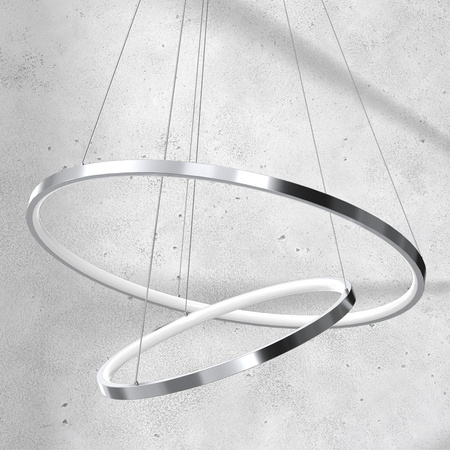 Lampa Wisząca Sufitowa ROTONDA Chrom 51W LED Milagro