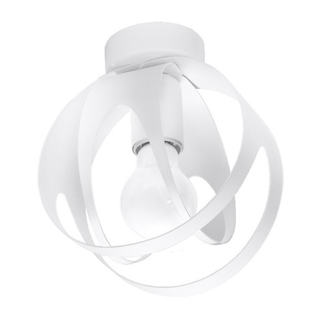 Lampa Sufitowa Oprawa Natynkowa E27 Kulista Biała Nowoczesna Tulos Sollux