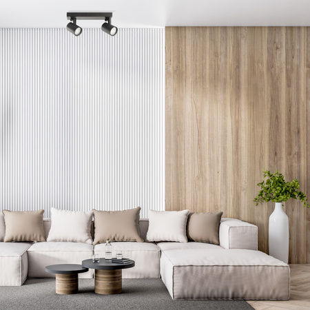 Oprawa Ścienno-Sufitowa Reflektor Punktowy 2x GU10 Czarna LYNX Sanico Goldlux