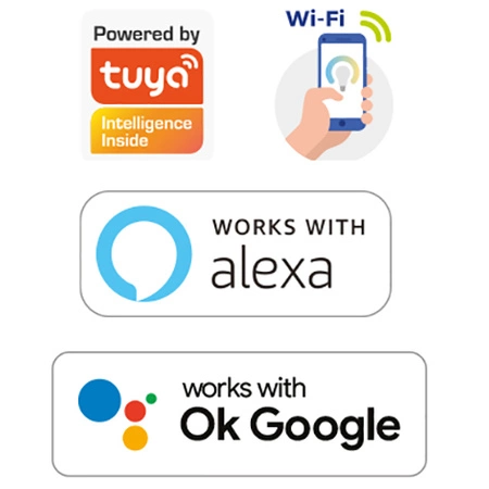 Plafon LED Lampa Sufitowa Natynkowa 24W CCT SPECTRUM SMART TUYA WiFi 39cm