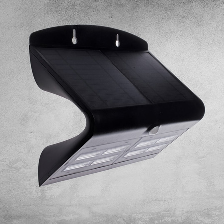Lampa Ogrodowa Solarna Kinkiet Elewacyjny BUTTERFLY LED IP65 6,8W 4000K Czujnik Czarna Eko-Light