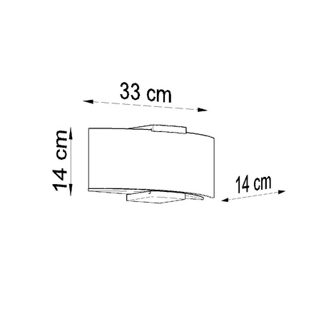Lampa Ścienna Kinkiet 2x E14 Prostokątna Brązowa Biała Nowoczesna Emilio Sollux