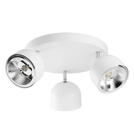 Lampa Sufitowa ALTEA WHITE Spot Reflektor Biało-Srebrna Nowoczesna 3xES111 GU10 3418 TK Lighting
