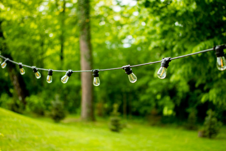 Girlanda Ogrodowa Zewnętrzna Łańcuch Świetlny 20m 20xE27 LED 1,3W