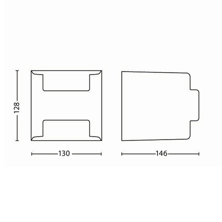Kinkiet Ogrodowy Lampa Elewacyjna Zewnętrzna LED 9W 800lm 2700K IP44 Antracyt Grass Philips