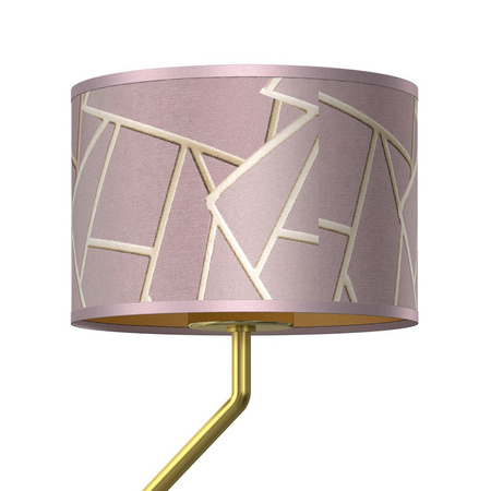 Lampa Ścienna Kinkiet ZIGGY Różowe Złoto Różowa 1xE27 + 1x mini GU10 Milagro