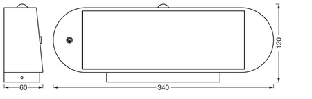 Lampa LED Elewacyjna Solarna Kinkiet Ścienny 6W 540lm 3000K Ciepła 120° Solarne Czarna IP44 z Czujnikiem Ruchu i Zmierzchu Endura Style Osram