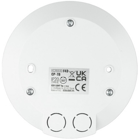 Czujnik Ruchu i Zmierzchu PIR 360° 8m Sufitowy Biały