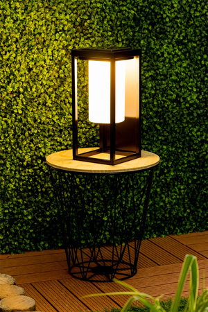 Lampa Solarna LED Zewnętrzna Ogrodowa Stojąca 3000K IP44 28,5cm Czujnik Zmierzchu